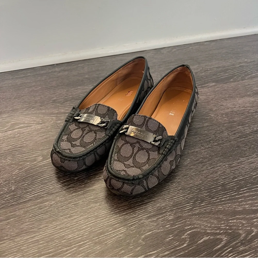 Coach Signature Monogram Loafers